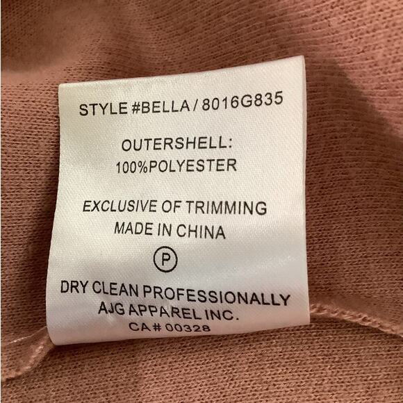 Sosken Studios Pink Size Small Open Front Ribbed Brushed Knit Heidi Overcoat - Picture 13 of 14